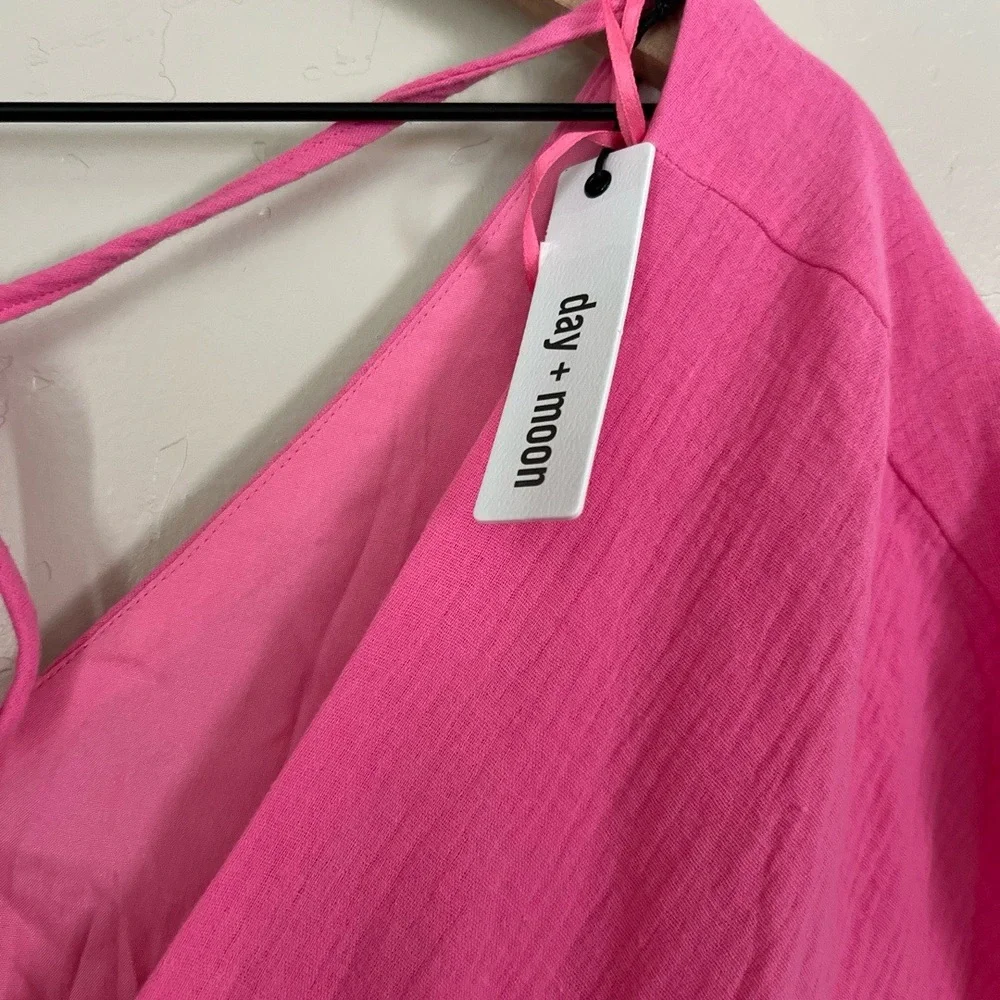 NWT Day+Moon Dress Babydoll Pink Oversized Medium - Picture 4 of 9